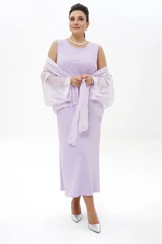 Костюм с платьем 2429 лаванда ALANI