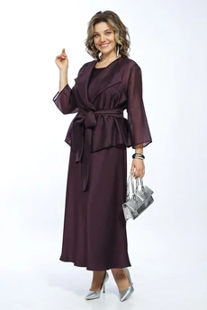 Костюм с платьем 2433 ежевика ALANI