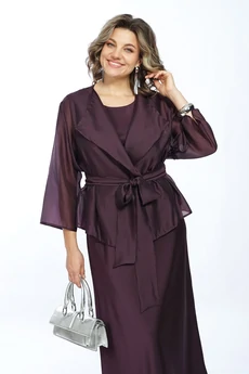 Костюм с платьем 2433 ежевика ALANI