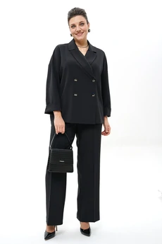 Костюм брючный 2437 черный ALANI