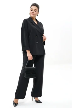 Костюм брючный 2437 черный ALANI
