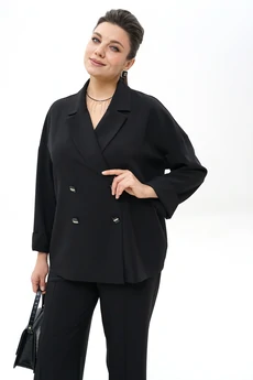 Костюм брючный 2437 черный ALANI