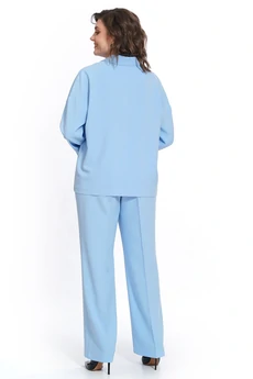 Костюм брючный 2437 голубой ALANI
