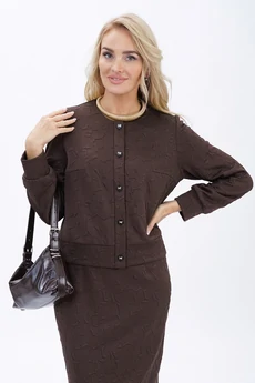 Костюм с платьем 2448 шоколад ALANI