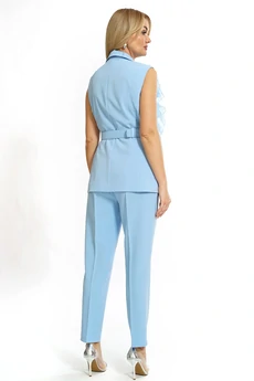 Костюм брючный 2478 голубой ALANI
