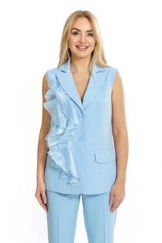 Костюм брючный 2478 голубой ALANI