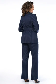 Костюм брючный 2486 синия полоска ALANI