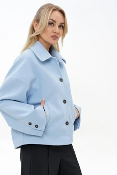 Костюм брючный 2487 голубой+черный ALANI