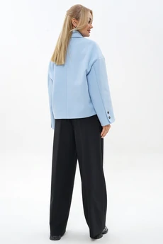 Костюм брючный 2487 голубой+черный ALANI