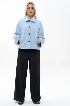 Костюм брючный 2487 голубой+черный ALANI