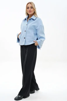 Костюм брючный 2487 голубой+черный ALANI