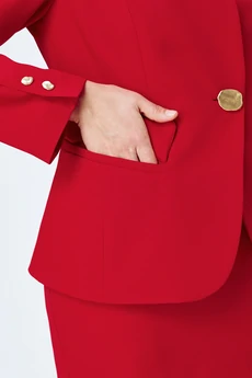 Костюм с юбкой 2490 красный ALANI