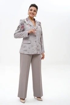 Костюм брючный 2492 серый ALANI
