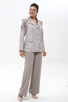 Костюм брючный 2492 серый ALANI