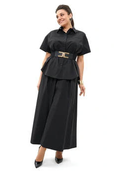 Костюм брючный 2494 черный ALANI