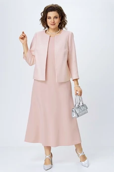 Костюм с платьем 2415 пудра ALANI