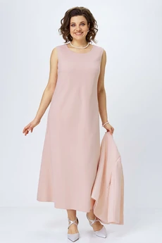 Костюм с платьем 2415 пудра ALANI