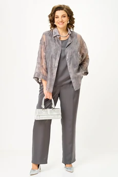 Костюм брючный 2517 серый ALANI