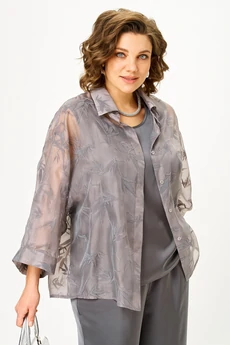 Костюм брючный 2517 серый ALANI