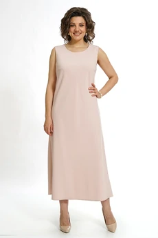 Костюм с платьем 2519 молоко + пудра ALANI