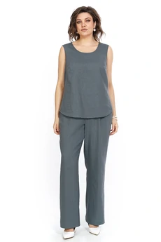 Костюм брючный 2521 серый ALANI