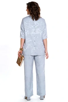Костюм брючный 2523 голубой ALANI