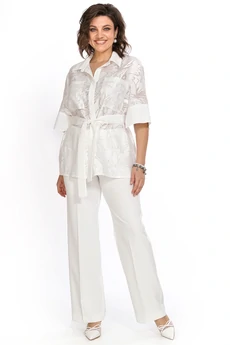 Костюм брючный 2528 молоко ALANI