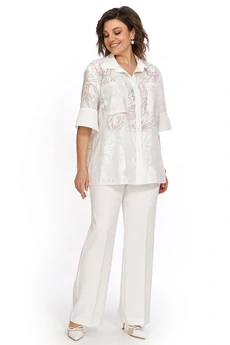 Костюм брючный 2528 молоко ALANI