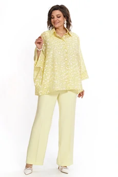 Костюм брючный 2530 желтый ALANI