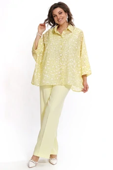 Костюм брючный 2530 желтый ALANI