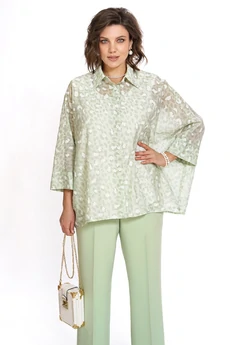 Костюм брючный 2530 салатовый ALANI