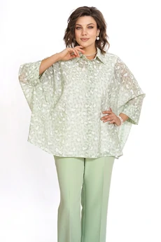 Костюм брючный 2530 салатовый ALANI