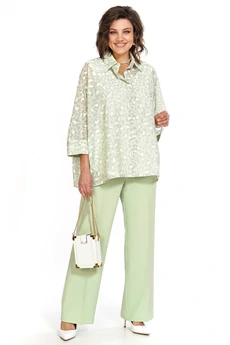 Костюм брючный 2530 салатовый ALANI