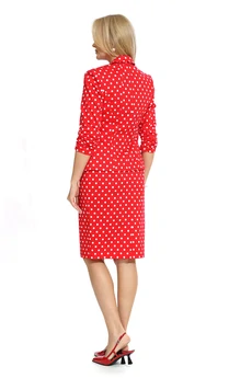 Костюм с юбкой 2533 красный ALANI