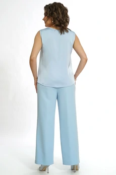 Костюм брючный 2552 голубой ALANI