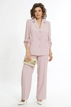Костюм брючный 2555 пудра ALANI