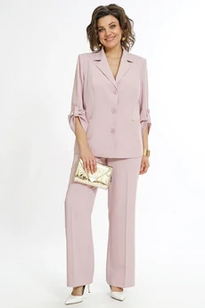 Костюм брючный 2555 пудра ALANI