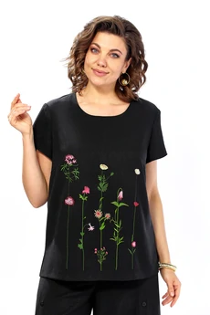 Костюм брючный 2557 черный ALANI