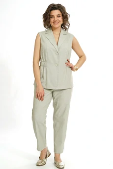 Костюм брючный 2562 олива ALANI