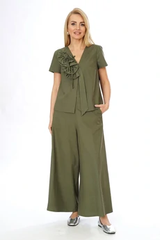 Костюм брючный 2566 олива ALANI