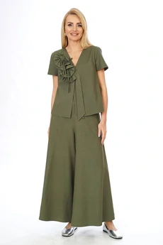 Костюм брючный 2566 олива ALANI