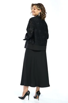 Костюм с юбкой 2657 черный ALANI