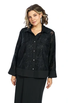 Костюм с юбкой 2657 черный ALANI
