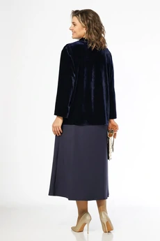 Костюм с платьем 2674 синий ALANI