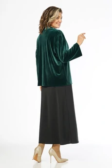 Костюм с платьем 2674 зеленый ALANI