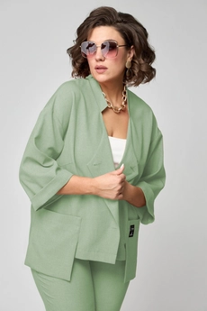 Костюм брючный 1185 фисташковый ALEZA