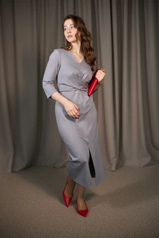 Платье 3011 серый ALIN