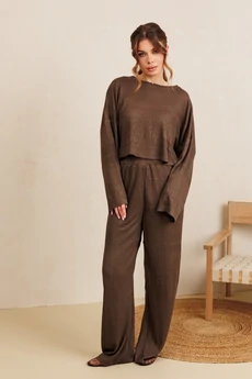 Брюки 5304 коричневый Amori