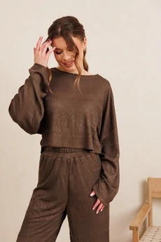 Джемпер 6504 коричневый Amori