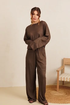 Джемпер 6504 коричневый Amori